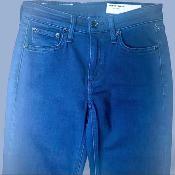 NWT Rag & Bone ‘Cate’ Mid-Rise Ankle Length Skinny Jean in “Oxford” Wash Size 24 - Picture 4 of 16